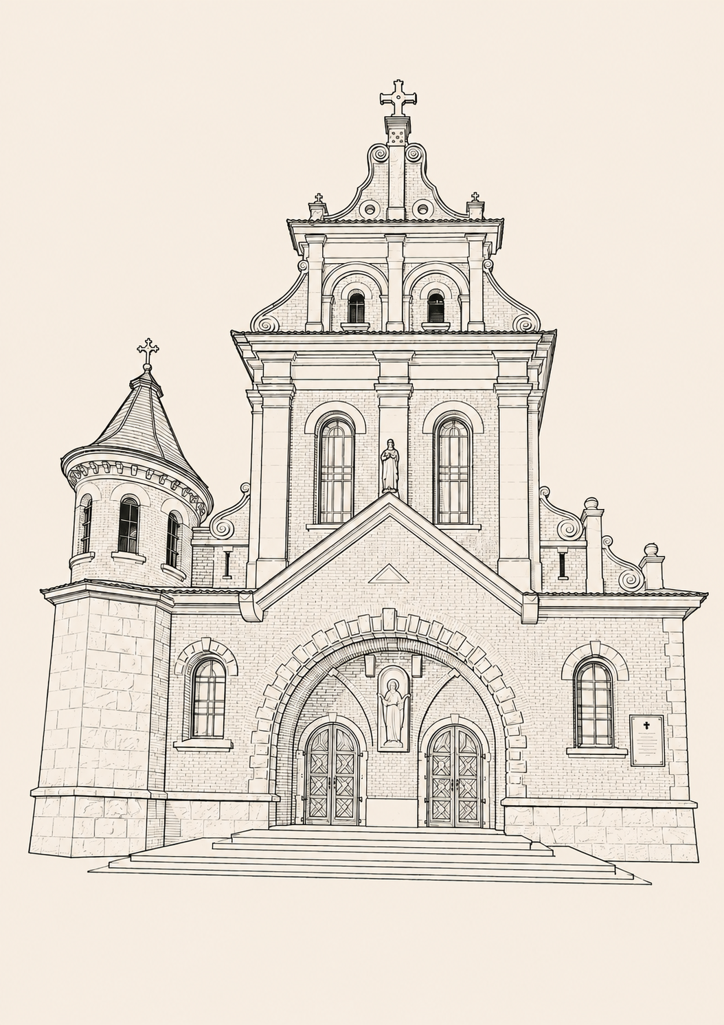Ілюстрація церкви Св. Йосафата